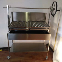 Argentine bbq adjustable parrilla groover asado