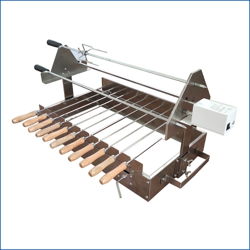 BBQ Cypriot kebab skewers top set Rotisserie with motor power