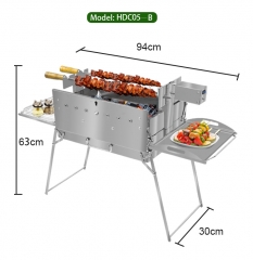 Cyprus BBQ : Barbecue rotatif portable et léger pour camping en plein air