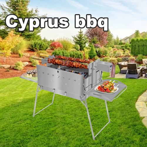 Cyprus BBQ : Barbecue rotatif portable et léger pour camping en plein air