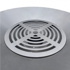 Brasero personnalisé en acier Corten pour barbecue rond