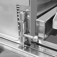 Grill multifonctionnel en acier inoxydable au charbon argentin