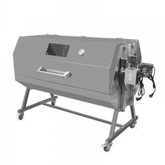 Barbecue à deux emplacements, rôtissoire à deux broches, barbecue à gaz et à charbon de bois, rôtissoire à deux broches