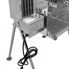 Barbecue vertical à double broche en acier inoxydable