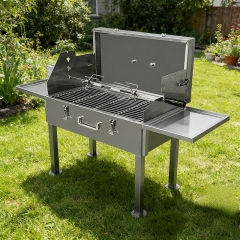Rôtissoire chypriote en acier inoxydable Souvlaki Grill à rotation automatique pour barbecue